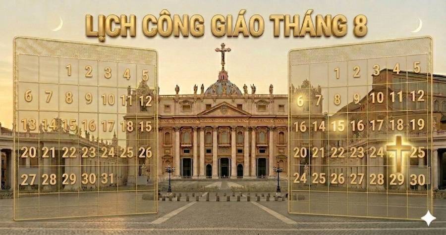 Lịch Công Giáo tháng 8