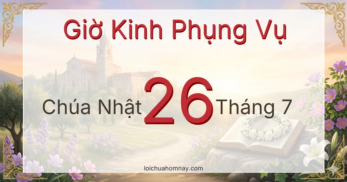 Giờ Kinh Phụng Vụ ngày 26/07/2026