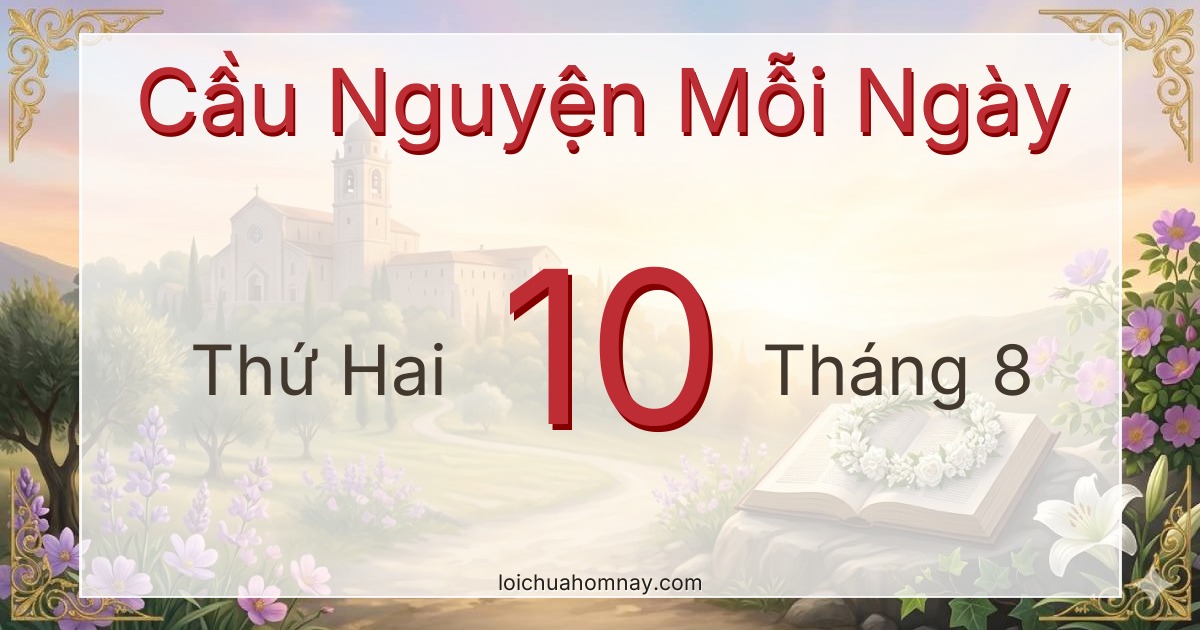 Cầu nguyện ngày 10/08/2026
