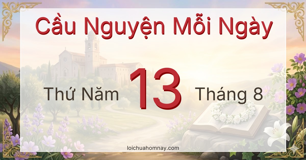 Cầu nguyện ngày 13/08/2026