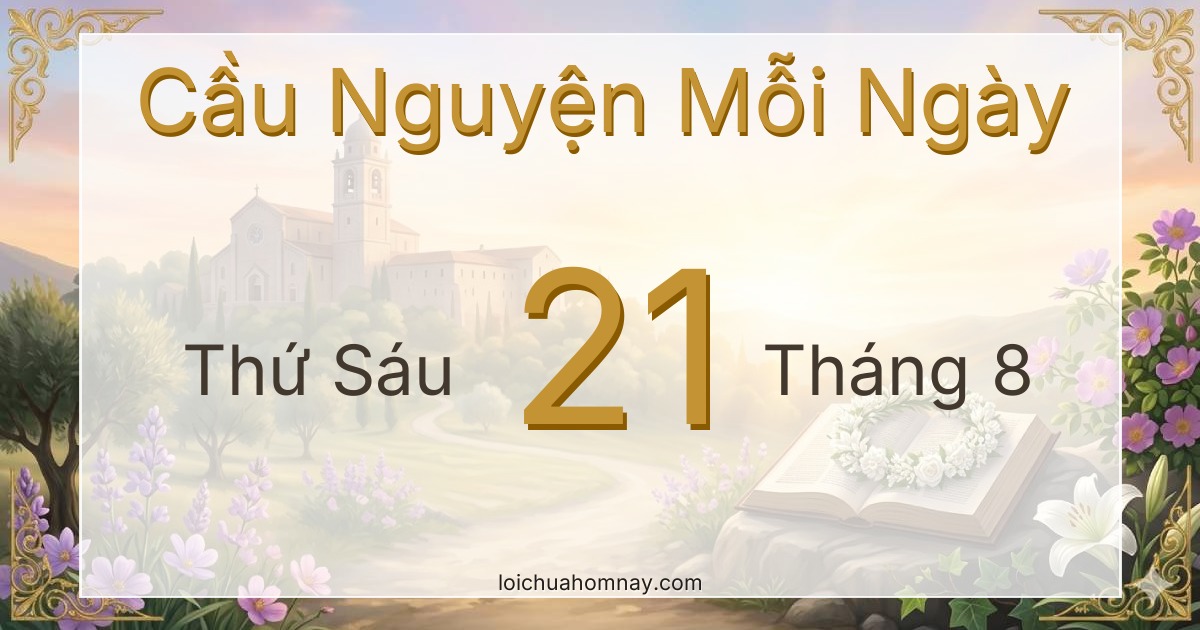 Cầu nguyện ngày 21/08/2026
