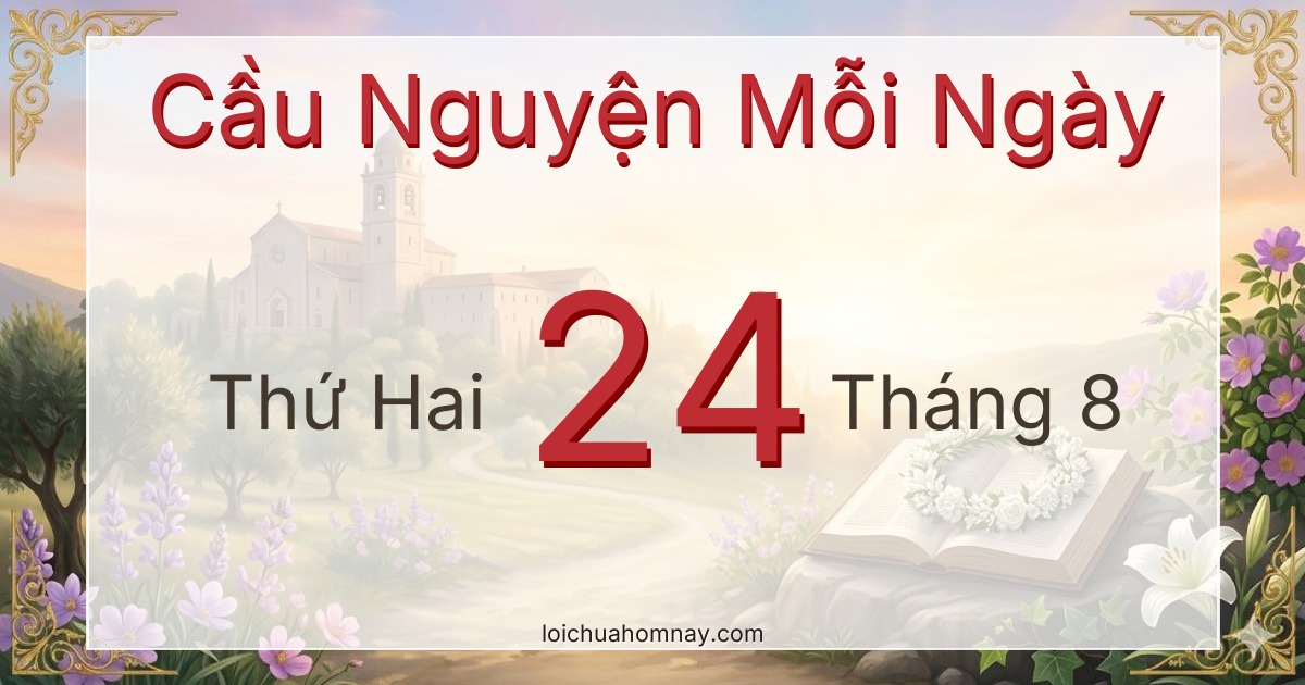 Cầu nguyện ngày 24/08/2026