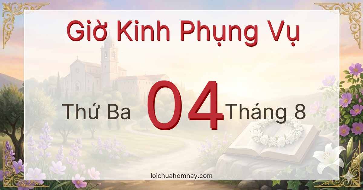 Giờ Kinh Phụng Vụ ngày 04/08/2026