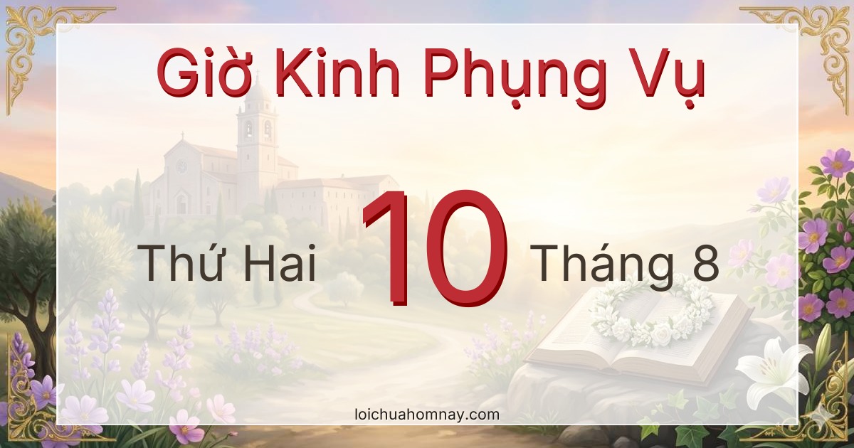 Giờ Kinh Phụng Vụ ngày 10/08/2026