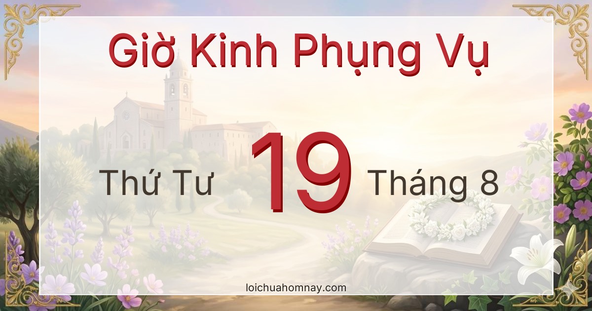 Giờ Kinh Phụng Vụ ngày 19/08/2026