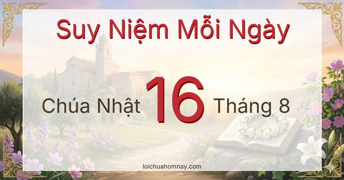 Suy niệm Lời Chúa ngày 16/08/2026