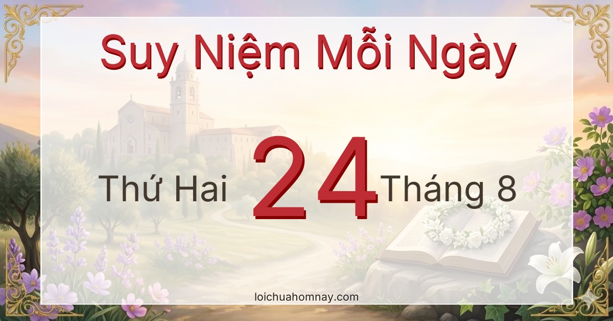 Suy niệm Lời Chúa ngày 24/08/2026