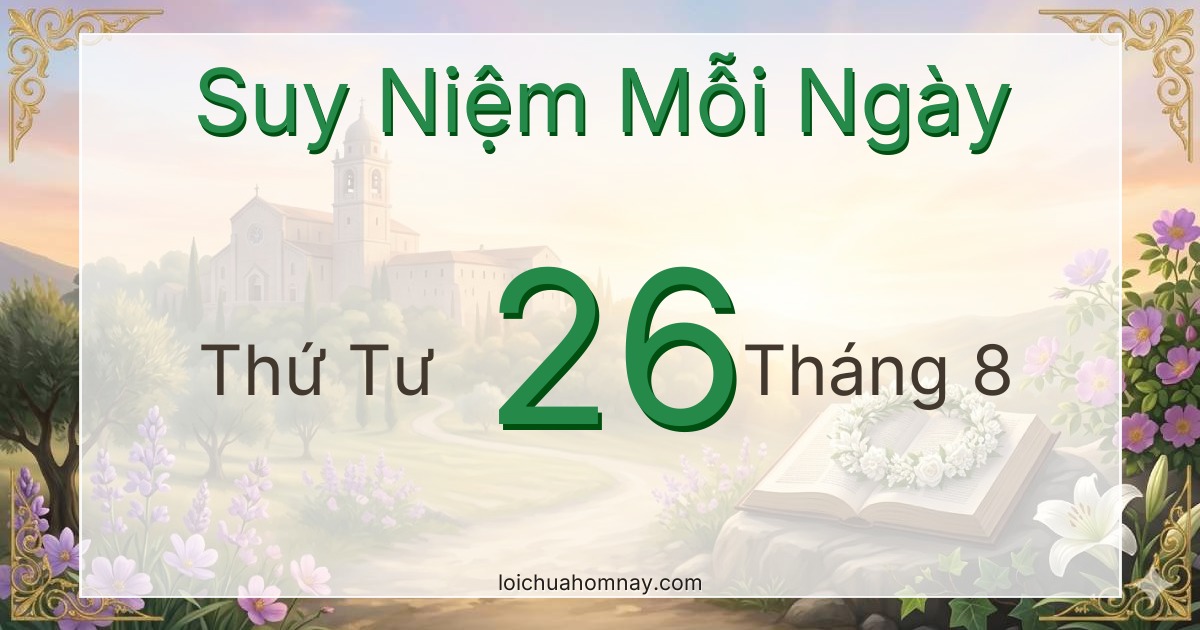 Suy niệm Lời Chúa ngày 26/08/2026