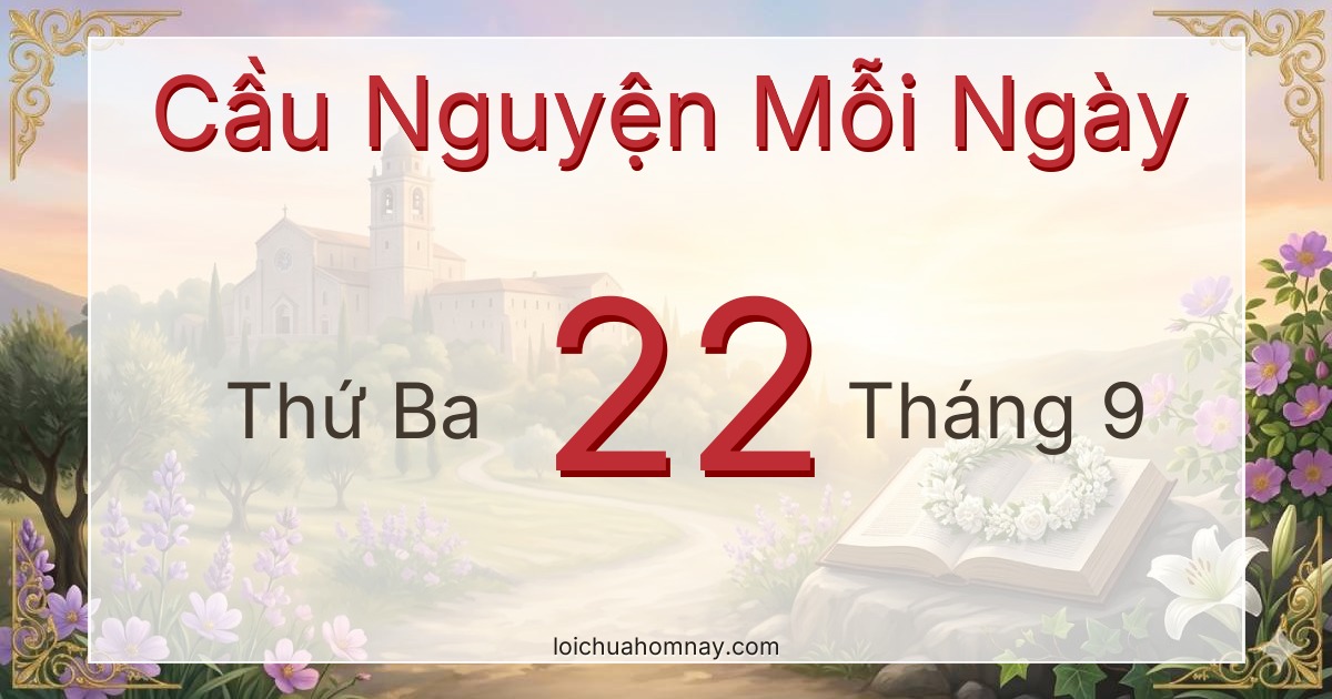 Cầu nguyện ngày 22/09/2026