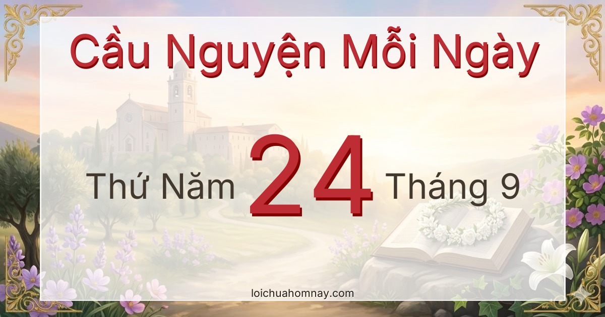 Cầu nguyện ngày 24/09/2026