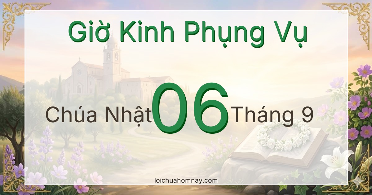 Giờ Kinh Phụng Vụ ngày 06/09/2026