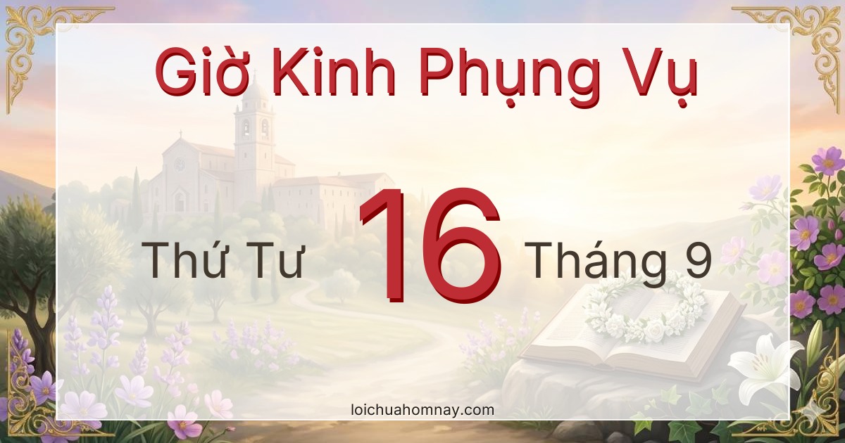Giờ Kinh Phụng Vụ ngày 16/09/2026