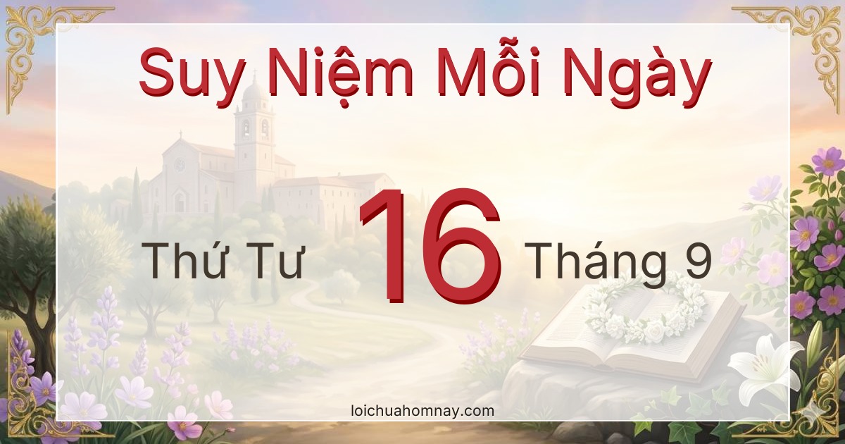Suy niệm Lời Chúa ngày 16/09/2026