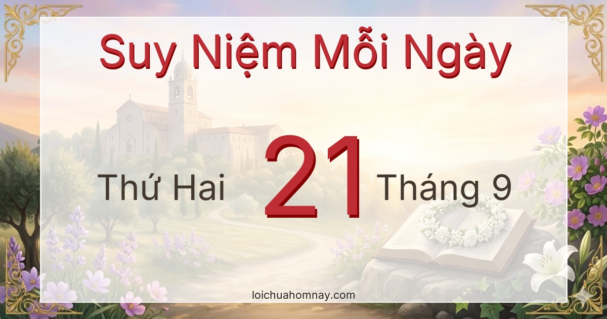 Suy niệm Lời Chúa ngày 21/09/2026
