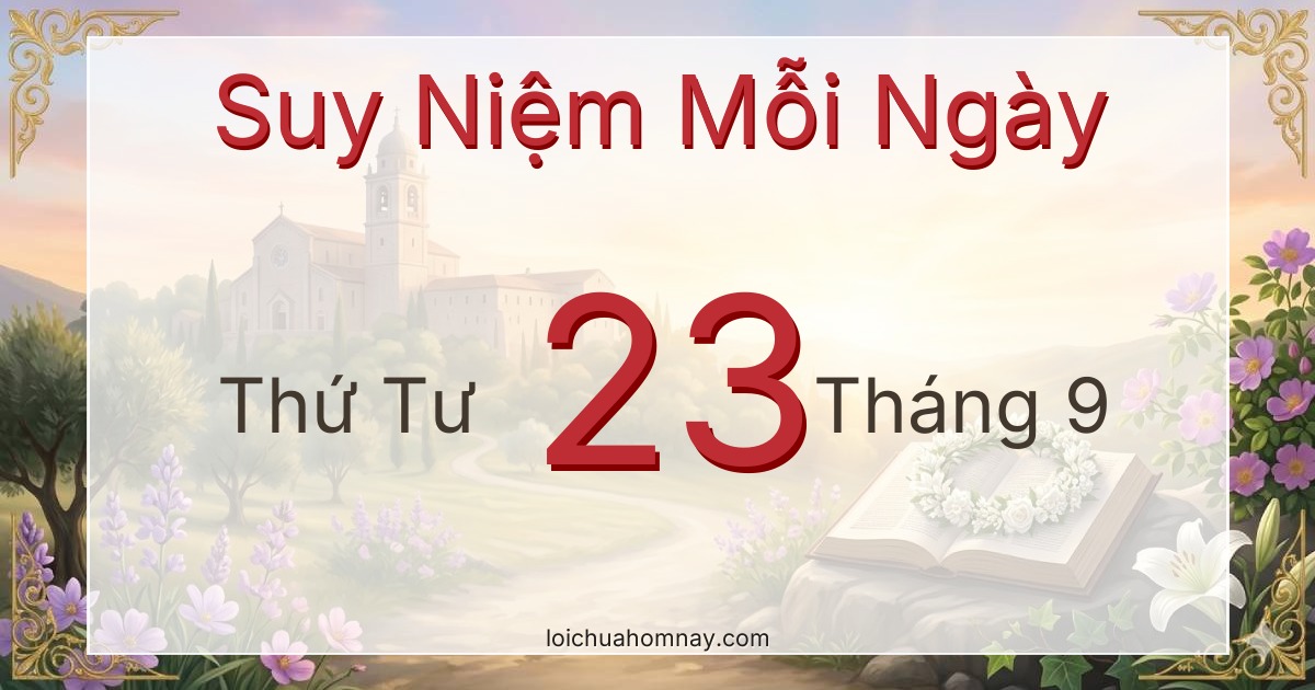 Suy niệm Lời Chúa ngày 23/09/2026