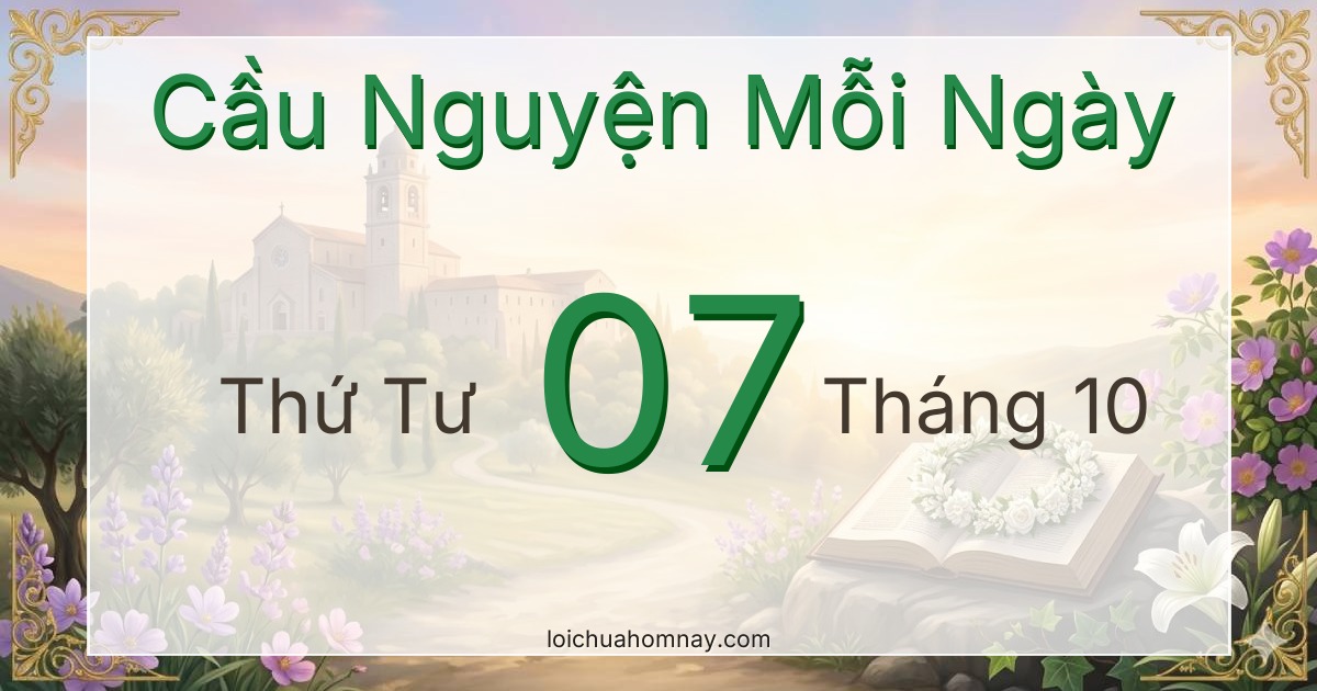 Cầu nguyện ngày 07/10/2026