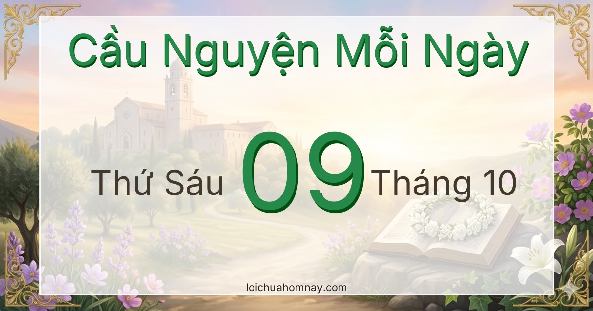 Cầu nguyện ngày 09/10/2026