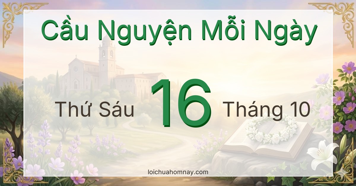 Cầu nguyện ngày 16/10/2026