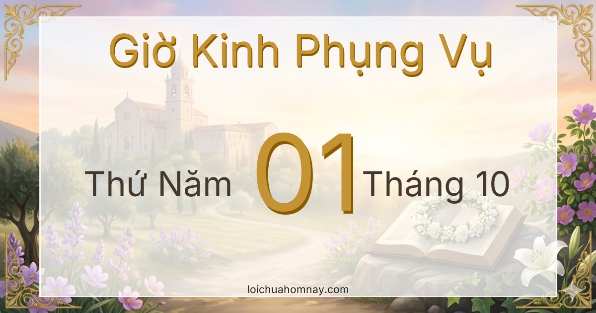 Giờ Kinh Phụng Vụ ngày 01/10/2026