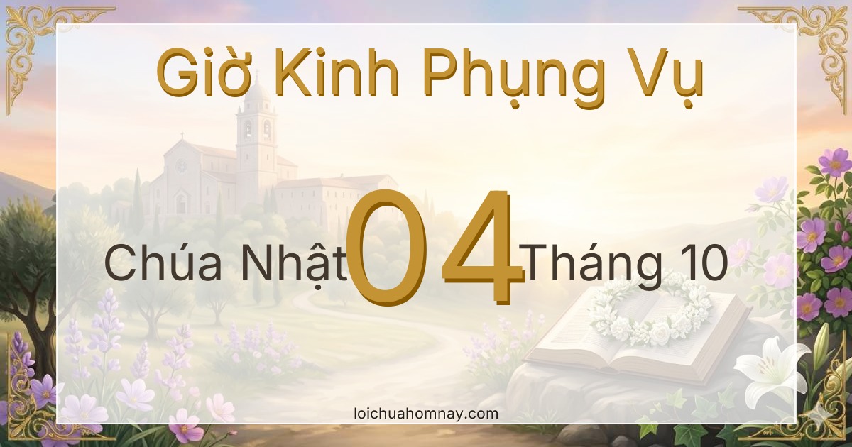 Giờ Kinh Phụng Vụ ngày 04/10/2026
