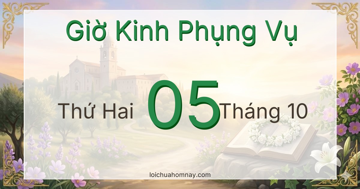 Giờ Kinh Phụng Vụ ngày 05/10/2026