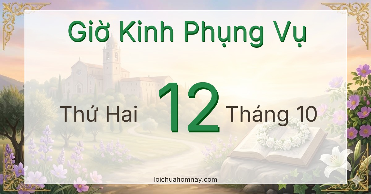 Giờ Kinh Phụng Vụ ngày 12/10/2026