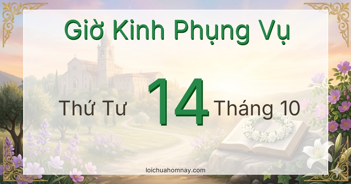 Giờ Kinh Phụng Vụ ngày 14/10/2026