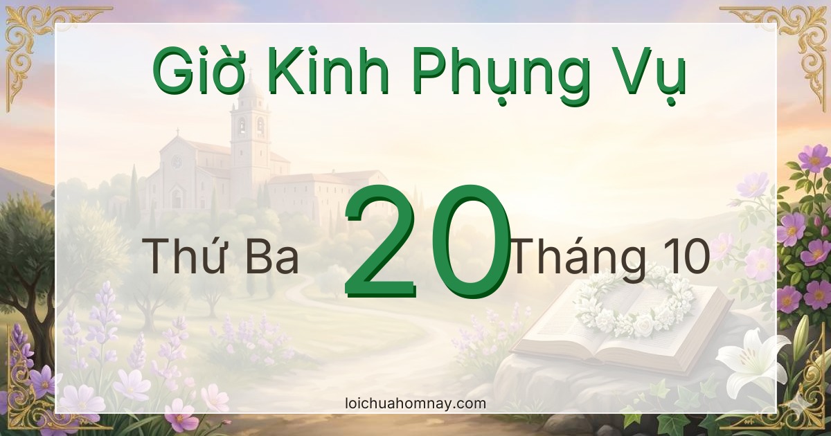 Giờ Kinh Phụng Vụ ngày 20/10/2026
