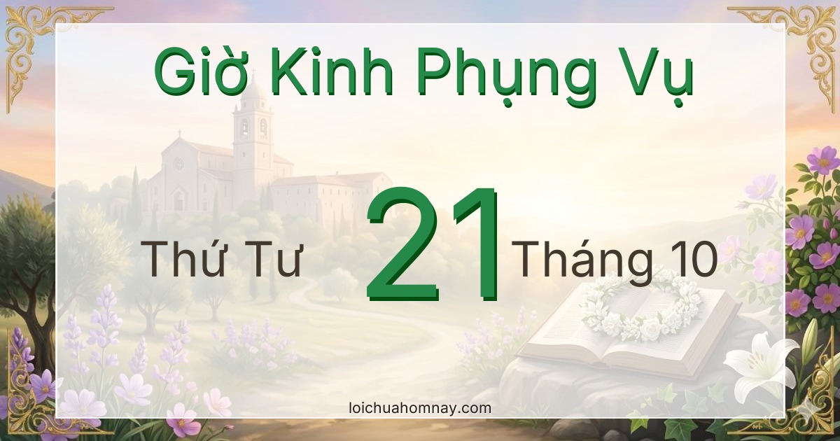 Giờ Kinh Phụng Vụ ngày 21/10/2026