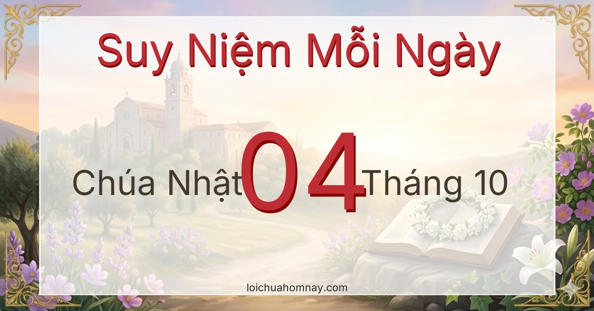 Suy niệm Lời Chúa ngày 04/10/2026