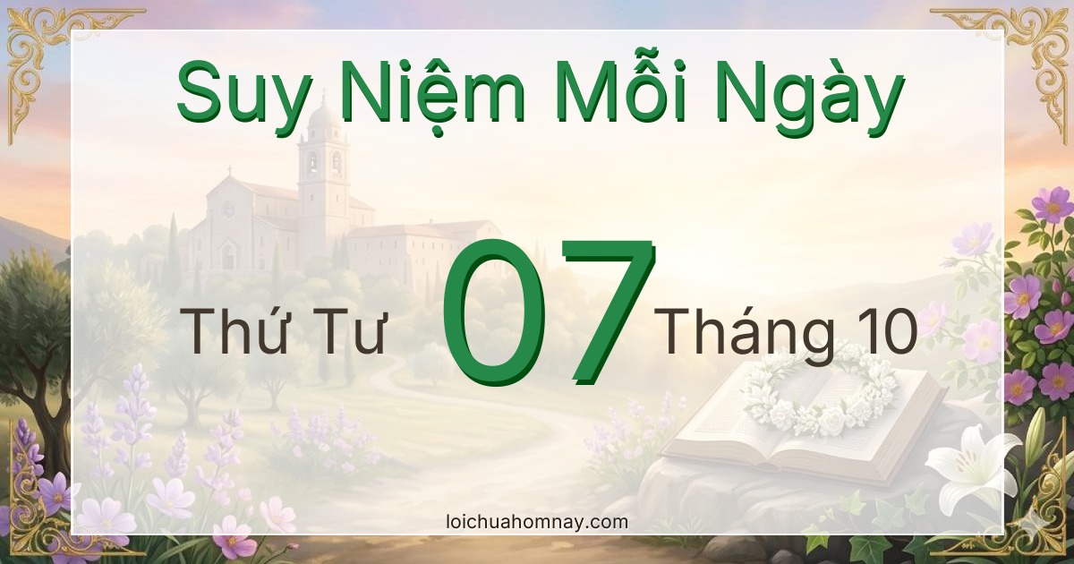 Suy niệm Lời Chúa ngày 07/10/2026
