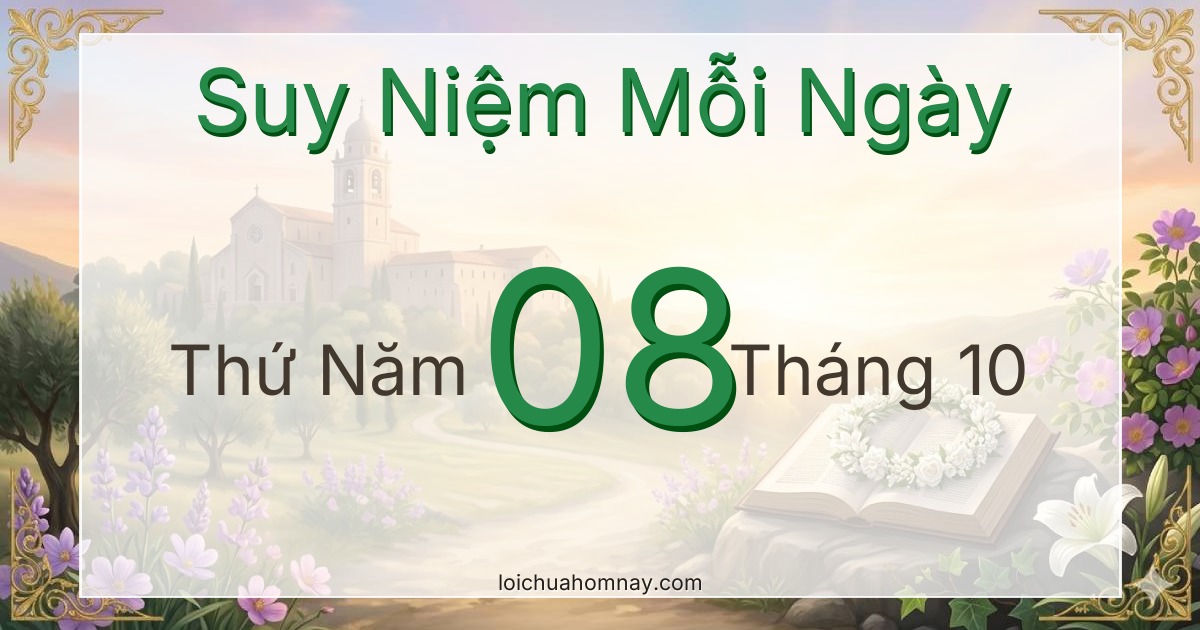 Suy niệm Lời Chúa ngày 08/10/2026