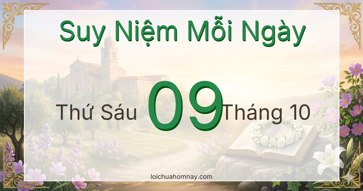 Suy niệm Lời Chúa ngày 09/10/2026