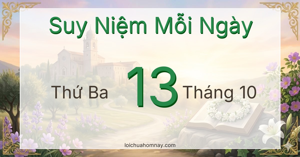 Suy niệm Lời Chúa ngày 13/10/2026