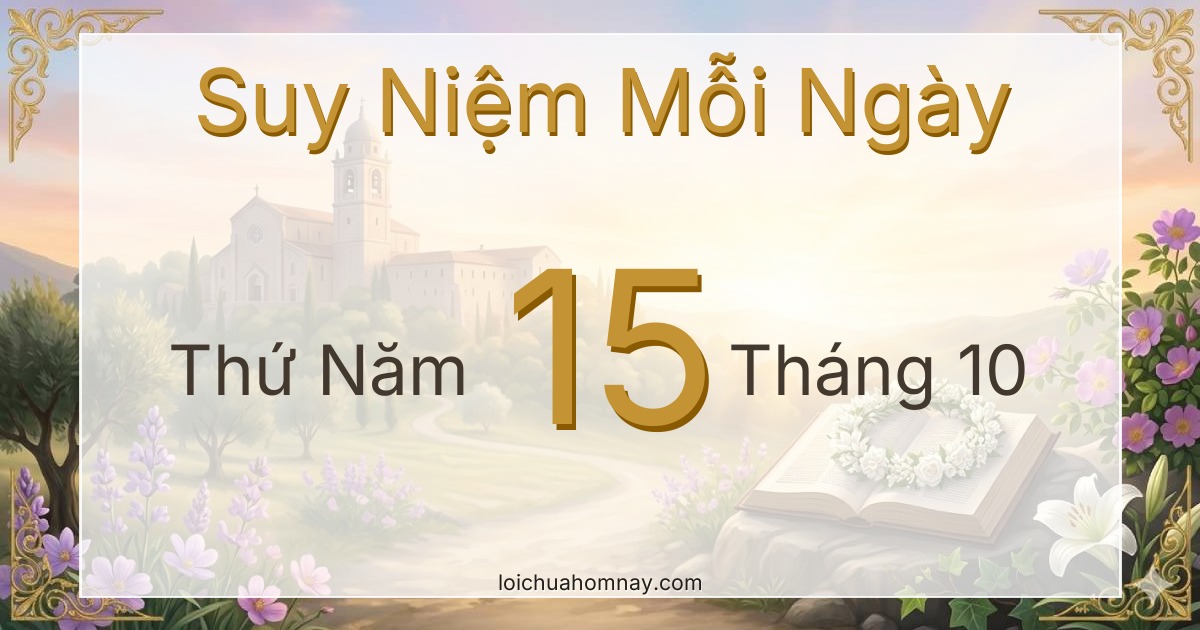 Suy niệm Lời Chúa ngày 15/10/2026