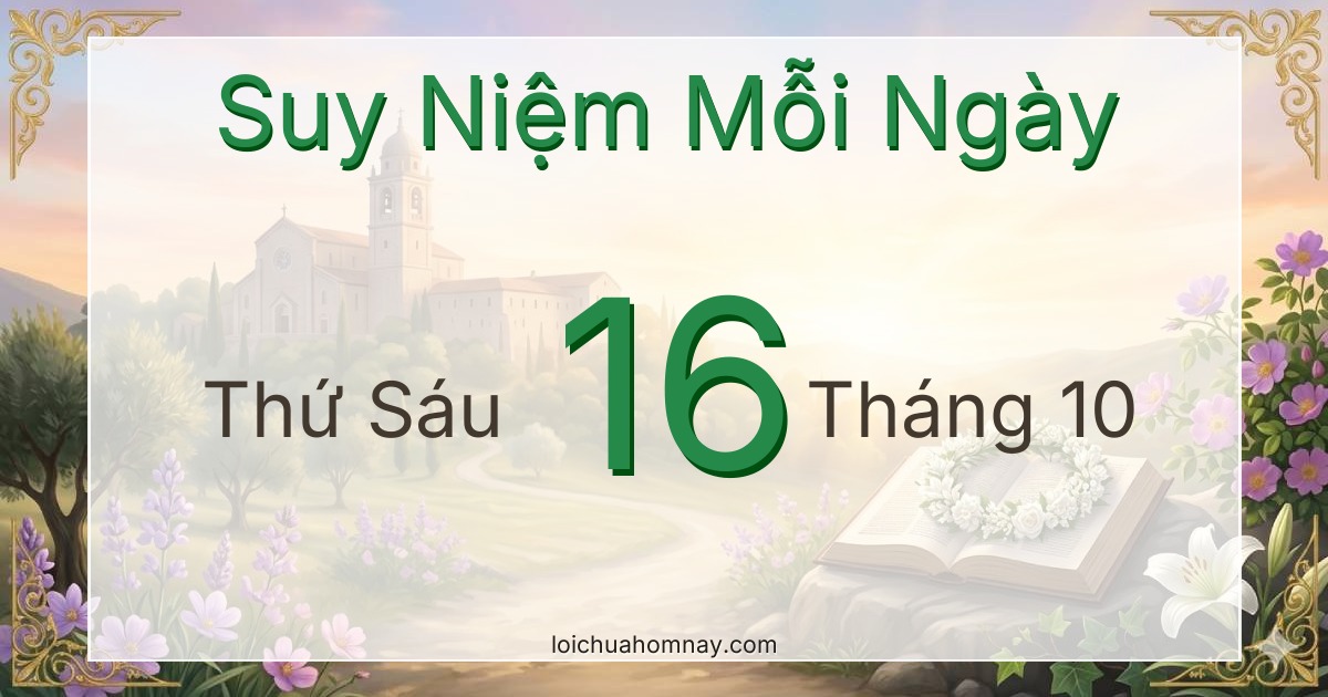 Suy niệm Lời Chúa ngày 16/10/2026