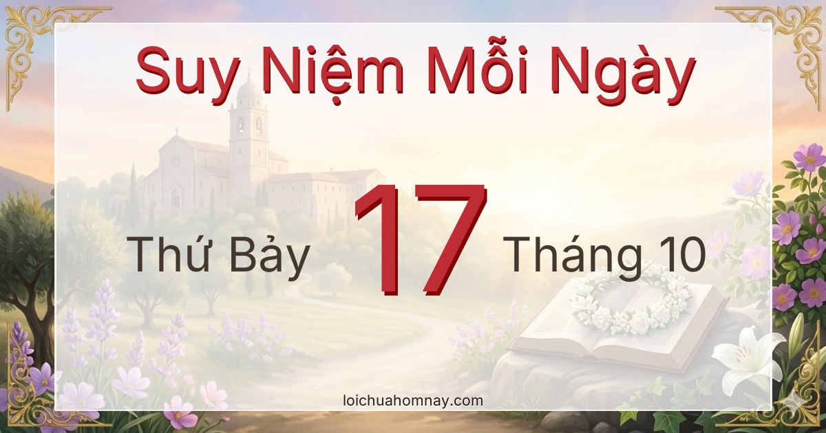Suy niệm Lời Chúa ngày 17/10/2026