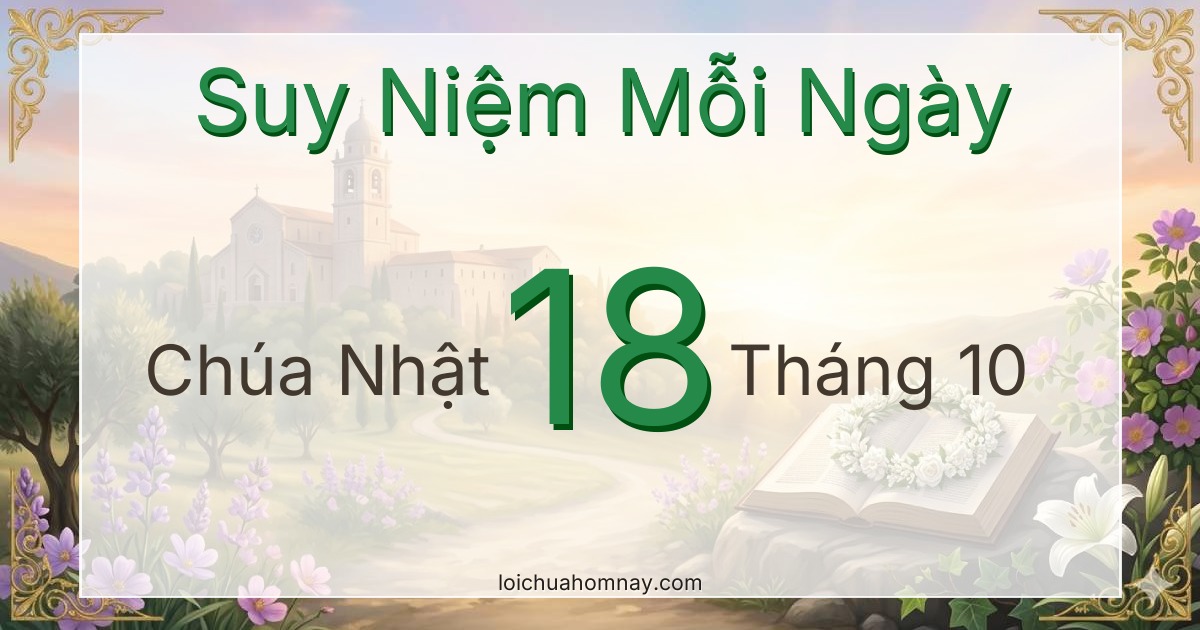 Suy niệm Lời Chúa ngày 18/10/2026