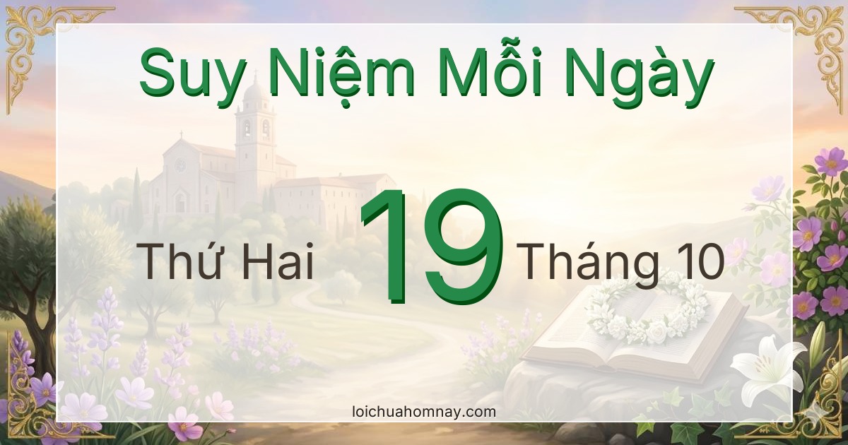 Suy niệm Lời Chúa ngày 19/10/2026