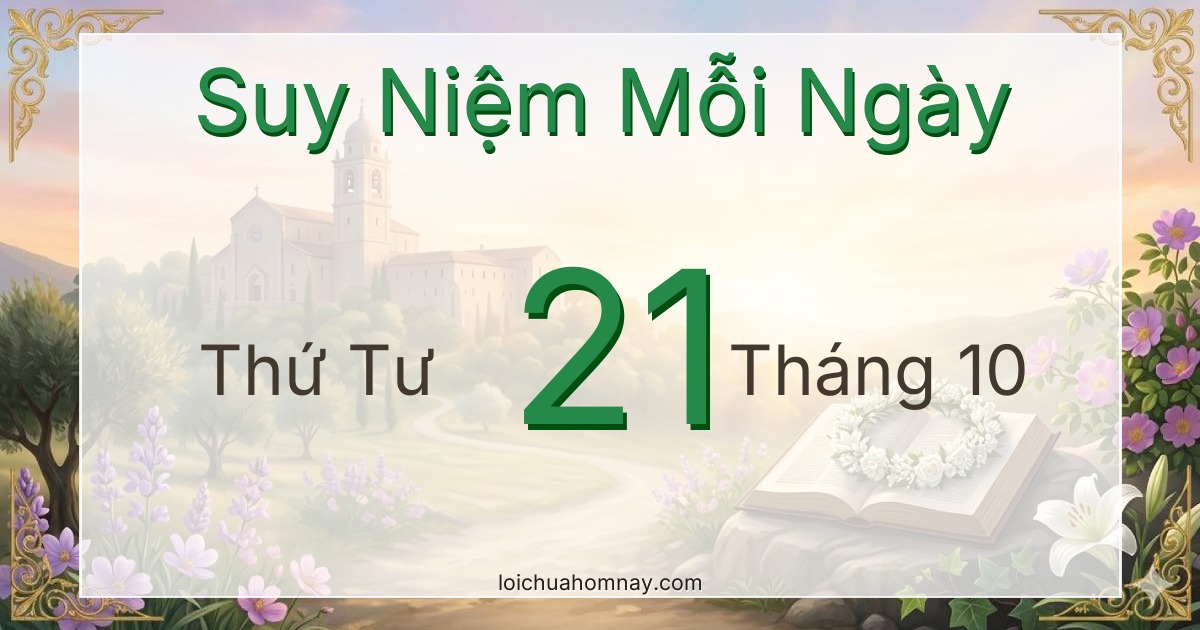 Suy niệm Lời Chúa ngày 21/10/2026