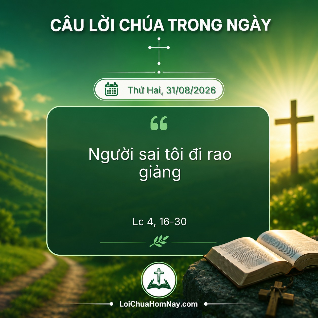 Câu Lời Chúa Hôm Nay