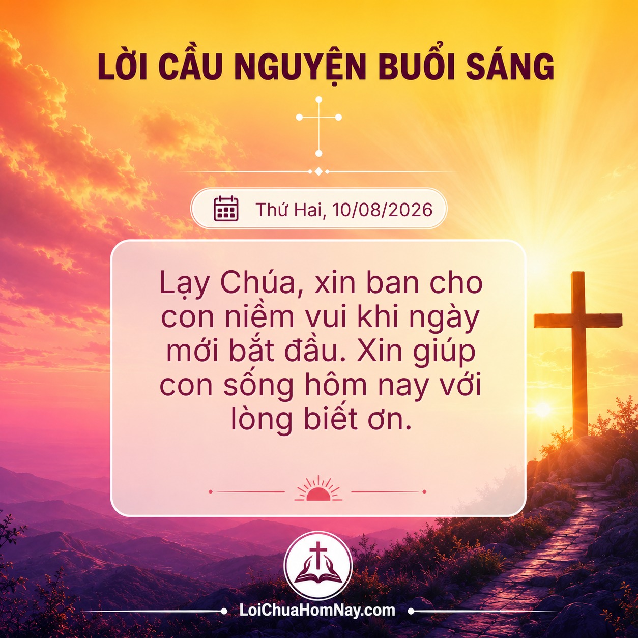Lời Cầu Nguyện Buổi Sáng