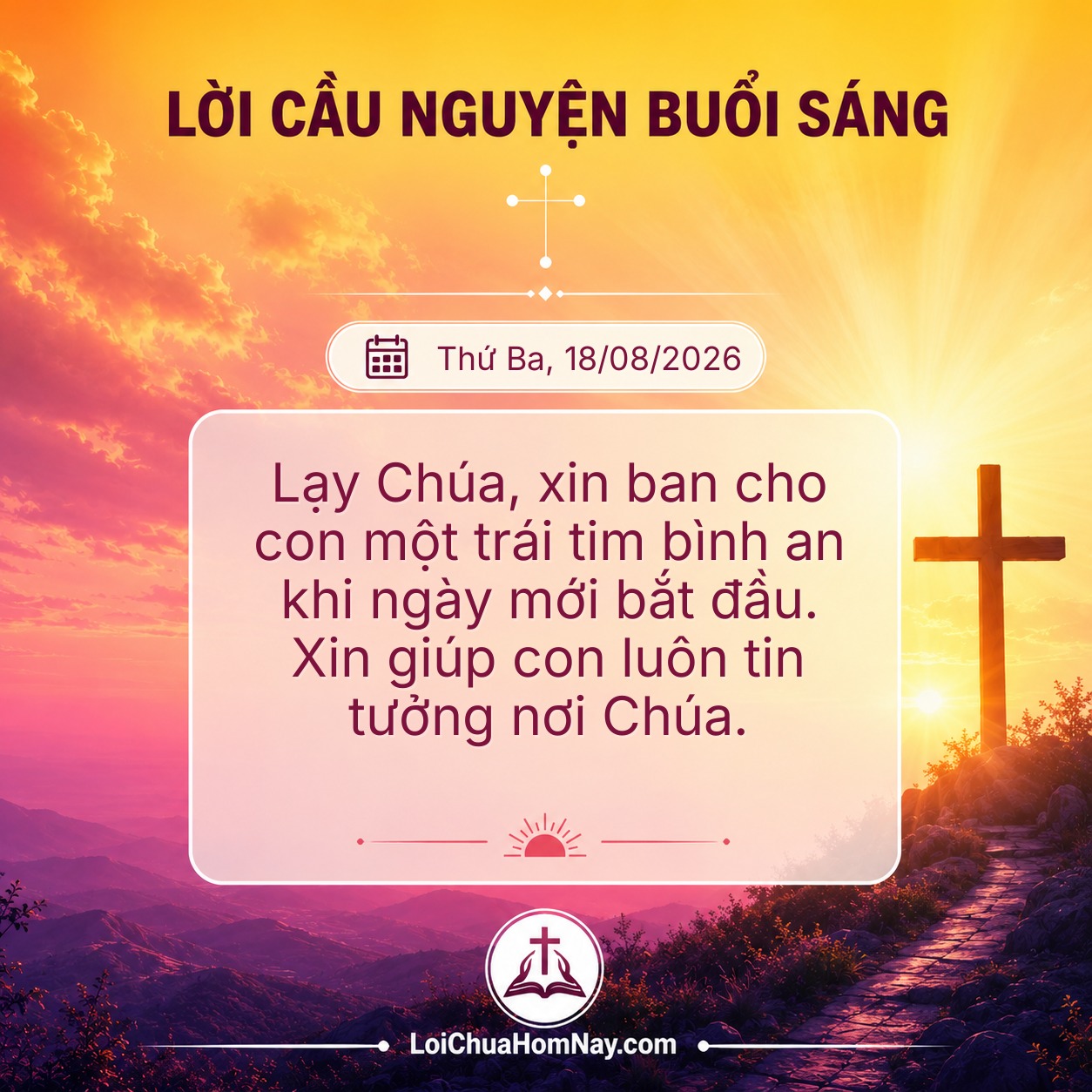 Lời Cầu Nguyện Buổi Sáng