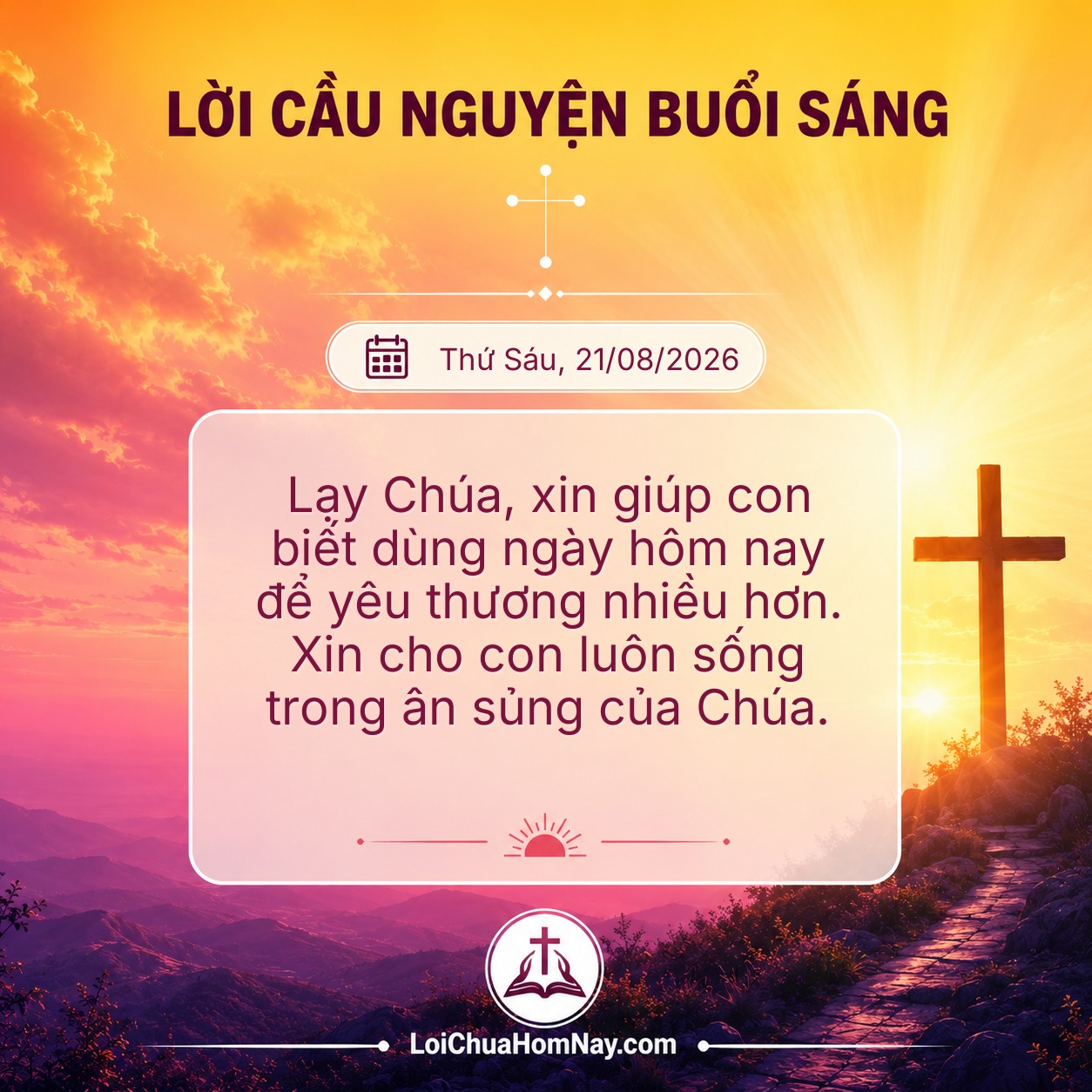 Lời Cầu Nguyện Buổi Sáng