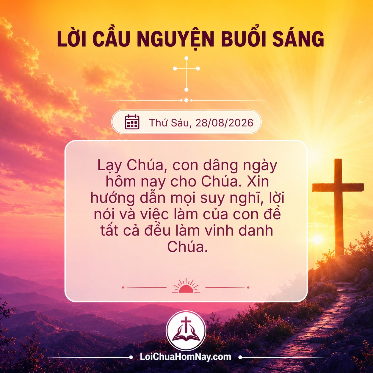 Lời Cầu Nguyện Buổi Sáng