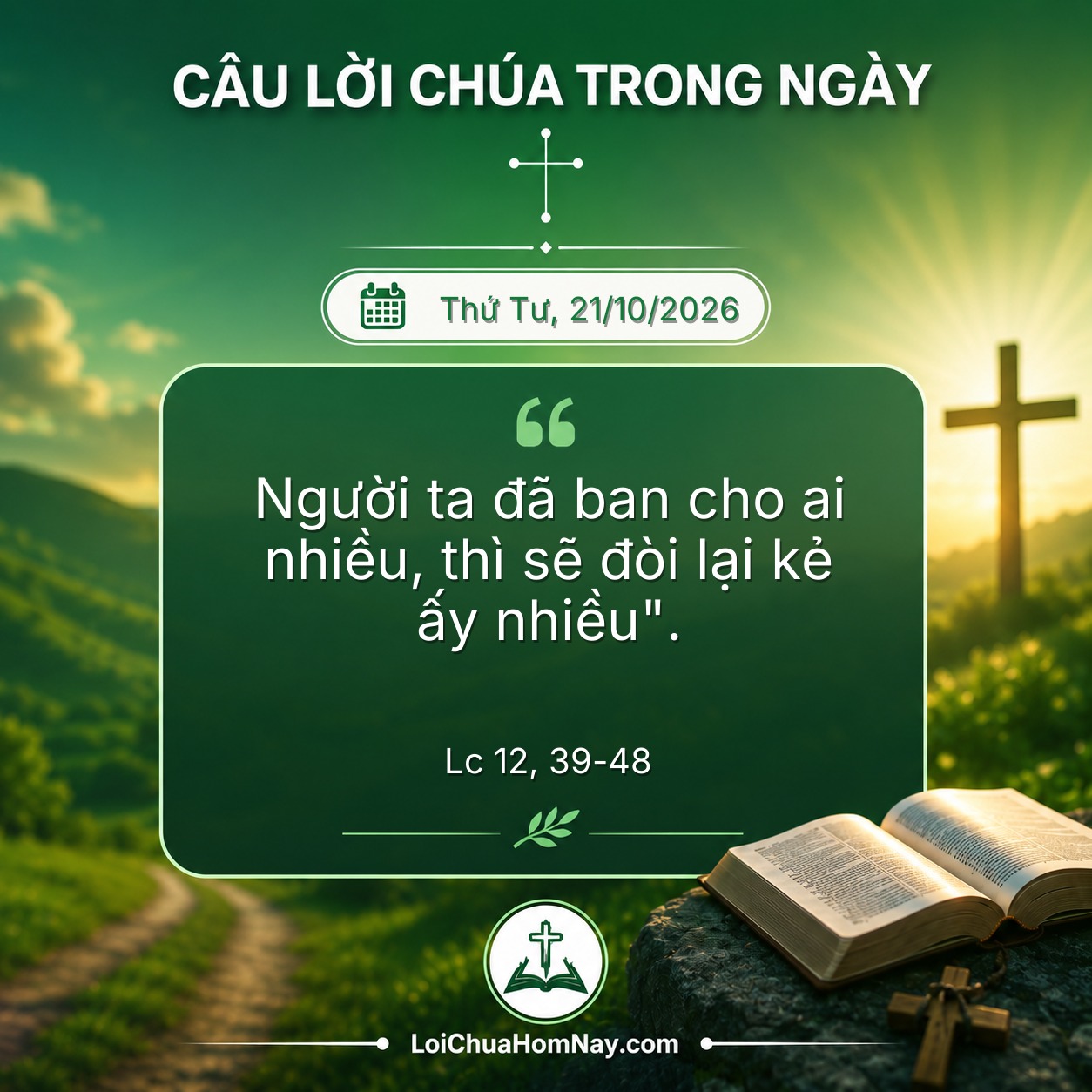 Câu Lời Chúa Hôm Nay