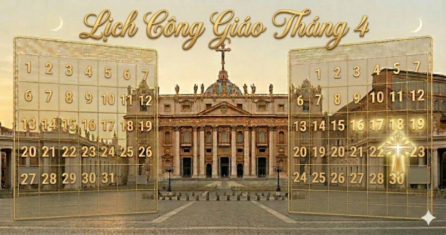 Lịch Công Giáo tháng 4