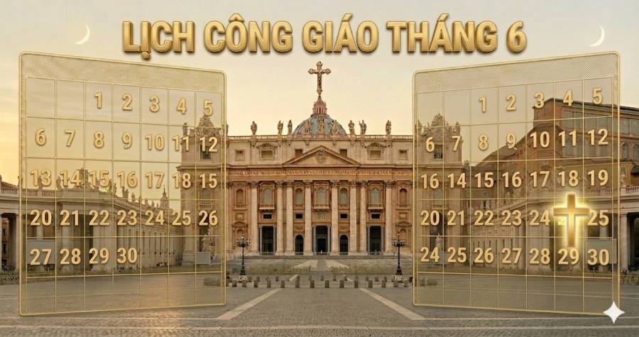 Lịch Công Giáo tháng 6